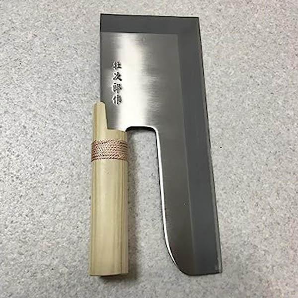 ナガノ製造 24143 ステンめん切27 壮次郎 材木柄 刃巾110x刃渡り270x刃厚2.7 うどん 目の前 ソバ