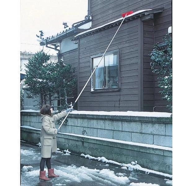 【新潟の除雪用品】コンパル　雪崩・つらら落し(3m)　柄アルミ　屋根　雪落とし　（2023年）_1
