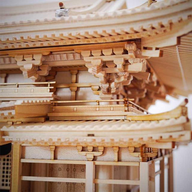 ウッディジョー 1/75 平等院鳳凰堂 キット完成品 現状 ウッディジョー