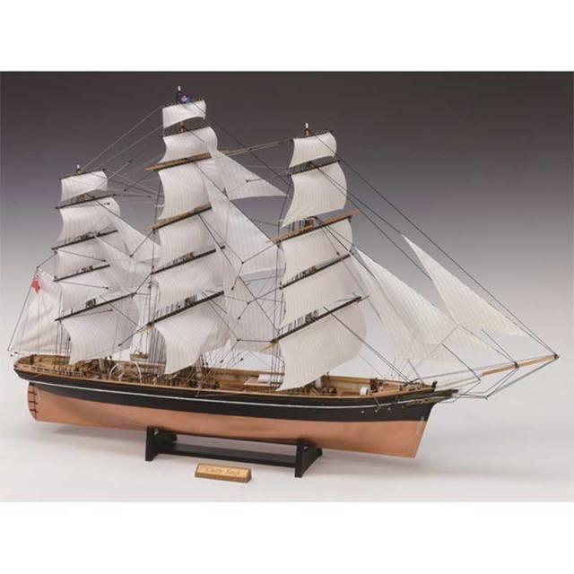 ウッディジョー 木製帆船模型 1/100 カティサーク 帆付