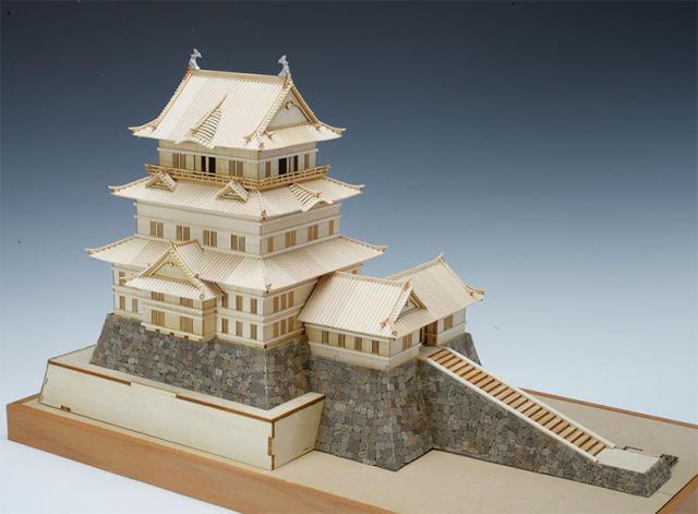 ウッディジョー 木製建築模型 1/150 小田原城（ウッディジョー 1
