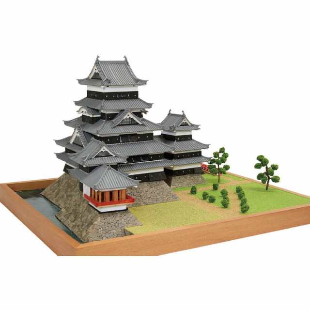 ウッディジョー 木製模型 1 150 松本城 改良版 - 建築・建造物