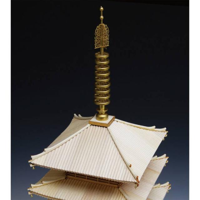 送料無料】 ウッディジョー 木製建築模型 1/75 醍醐寺 五重塔