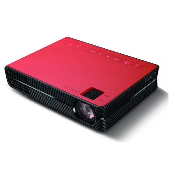 カシオ計算機　スマートスタイルプロジェクター　FORESIGHT VIEW　2000ルーメン　WXGA　レッド　CX-E1-RD
