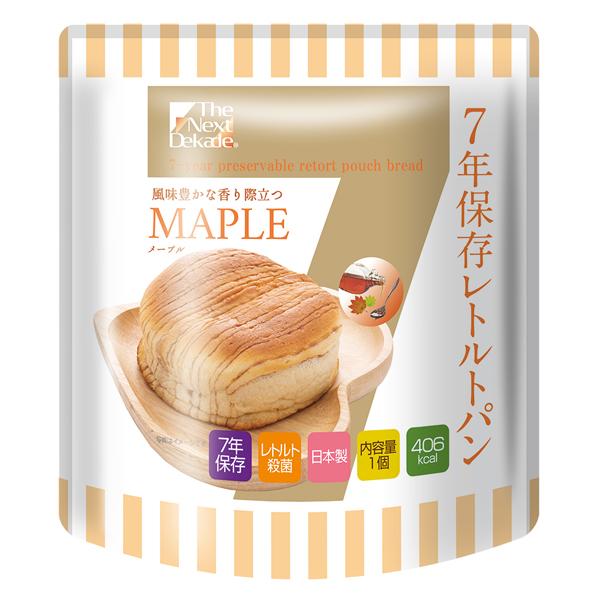 【個人宅様配送費別】The Next Dekade 7年保存レトルトパン　メープル　50個入り　07RB04