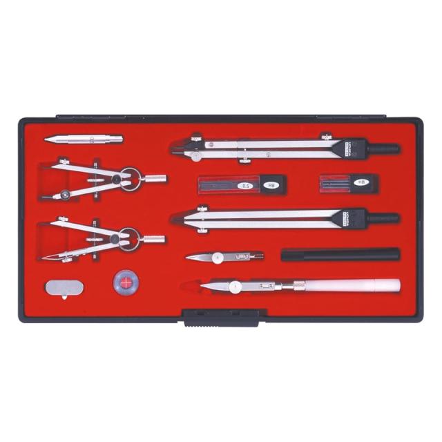 ウチダ　KD型製図器　SEセット　14品組A [ 1-730-7020 ]