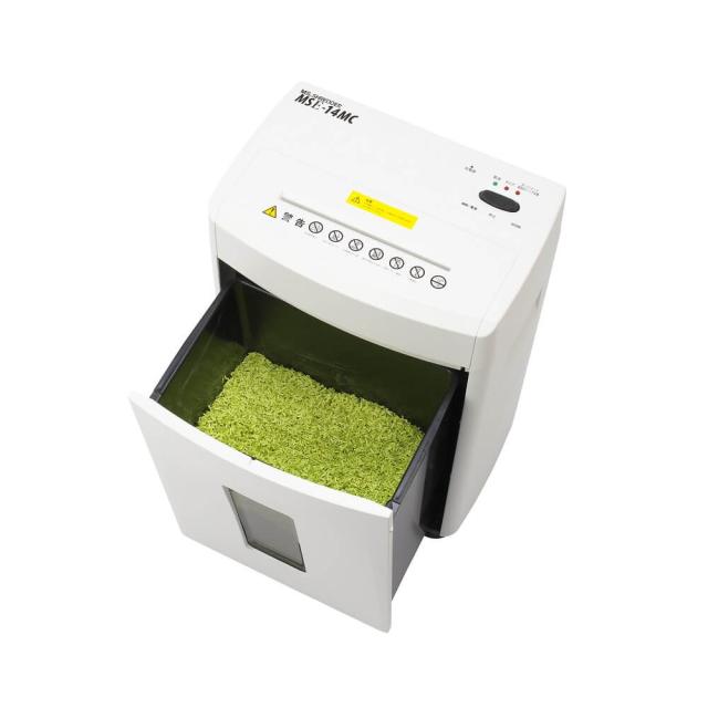 明光商会　MSシュレッダー　A4サイズ対応　最大細断枚数14枚　細断サイズ2.0×12.0mm　MSE-14MC