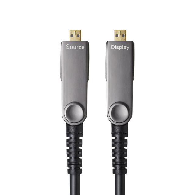 4K60Hz対応光ファイバHDMIケーブル15m KM-HD20-PFBAD15 【公式通販】