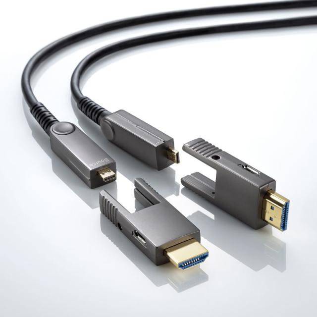 サンワサプライ ドラム付き光ファイバHDMIケーブル 8K対応 50m KM-HD20-UFBD50 8K・4Kの美しい映像を長距離伝送できる、敷設・収納に便利なドラム付き