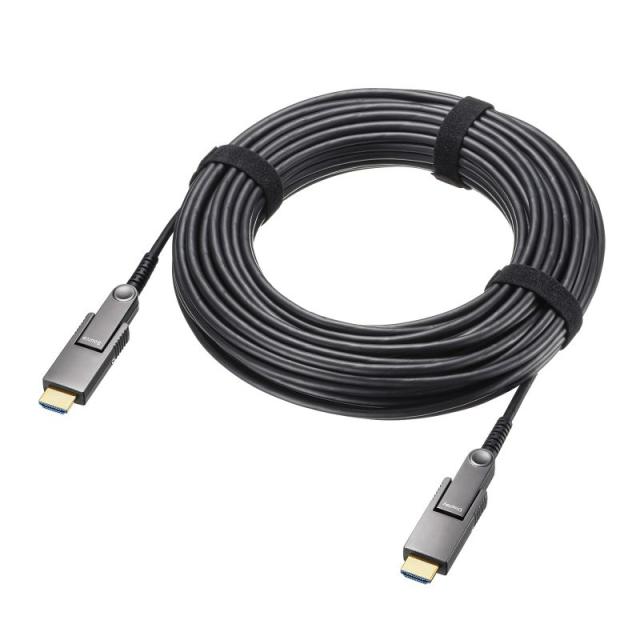 サンワサプライ 4K60Hz対応光ファイバHDMIケーブル(15m) KM-HD20-PFBAD15