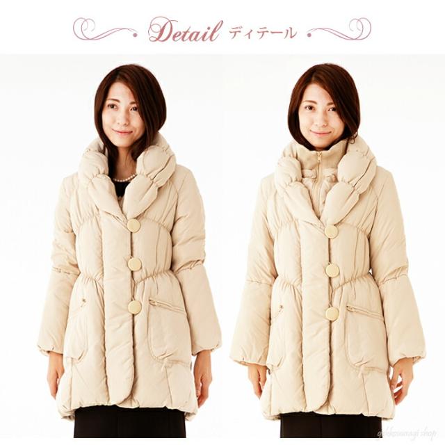 ミセス ダウンコート ジャケット ミドル丈 大きめ きれいめ ショールカラー Ａライン 冬 アウター 軽量 暖かい 極暖 レディース 服装 ファッション お宮参り 結婚式 七五三 コート (au2f4/bl3f3y3u)65610 ミセス ダウンコート ジャケット ミドル丈 大きめ きれいめ ショール