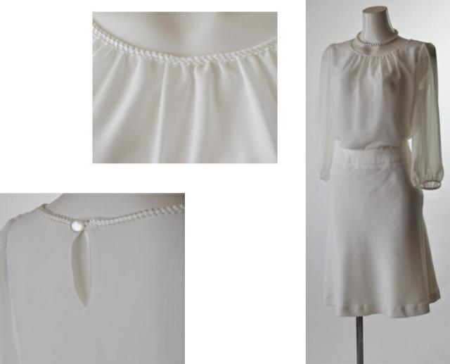 3点セット スーツ レディース ラメ入りツイード 3点 ノーカラー