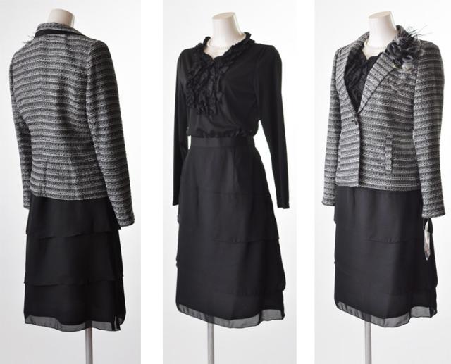 セレモニー スーツ 50代 40代 30代 60代 カラー フォーマル 着やせ