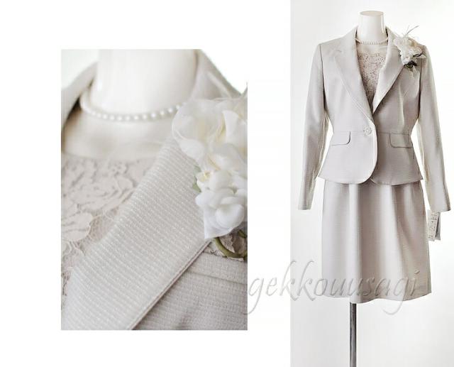 77%OFF】ラメ入りツイード ワンピーススーツ 9号-15号 レース コットン