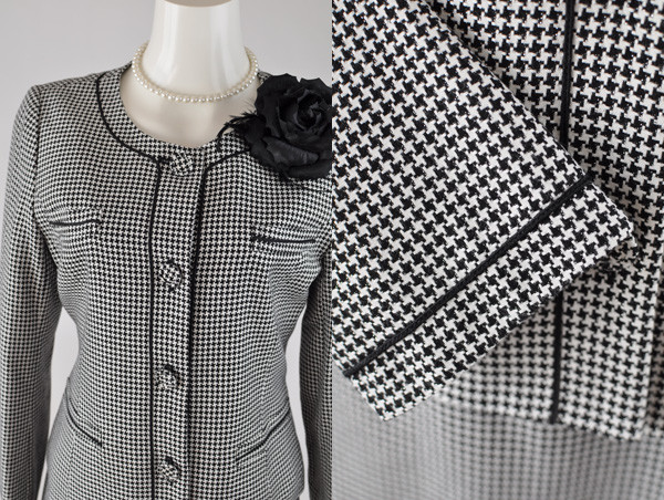 残り僅か！【限定特価・9号】入学式 卒業式 スーツ ママ 千鳥格子