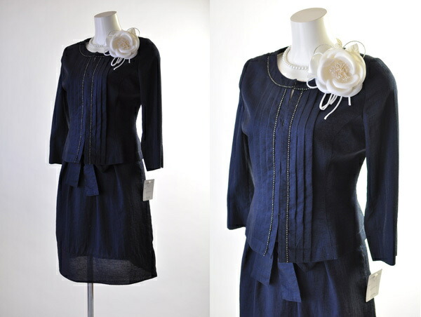 15号 限定特価】大きいサイズ 七分袖ワンピース レディーススーツ 裏地