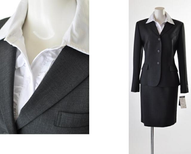 【サイズが合えばお得！15号 グレー】レディース スカートスーツ タイトスカート イタリア製サマーウール オールシーズン 入学式 入社式 新入社員 面接 リクルート ビジネススーツ  (933,819,953)&503,407-(03AM3s),(05Sb4) サイズが合えばお得！15号 グレー】レディース スカートスーツ タイト