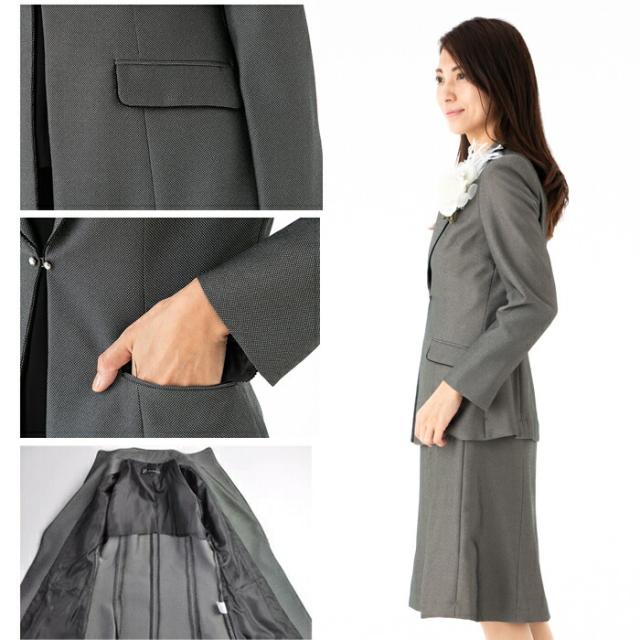 レディースーツ 4点セット 百貨店品質 7号/9号 ブラック フォーマル