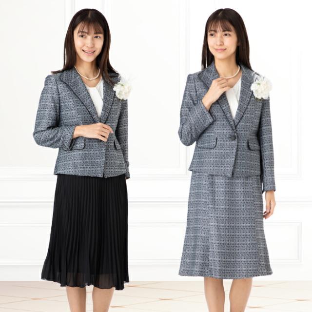 お宮参り 七五三 顔合わせ 母親 服装 30代 50代 40代 60代 70代 80代 結婚式 披露宴 お呼ばれ 食事会 表彰式 発表会 卒業式 レディース フォーマル セレモニー M/L/LL サイズ ママ 母 ミセス シニア 祖母 叔母 衣装 服 3点セット お洒落 着やせ 上品 スカート スーツ (am2)_1
