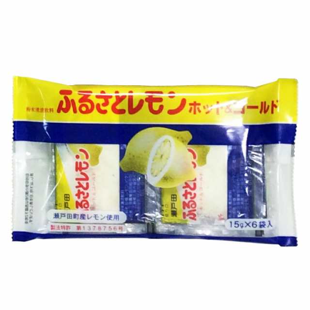 送料無料　ひろしまグルメショップ　PAY　瀬戸田産レモン使用　PAY　お土産　au　ふるさとレモン　マーケット　粉末清涼飲料　銀座tauの通販はau　広島県三原農業協同組合　10袋セット(15g×6袋入×10)　マーケット－通販サイト