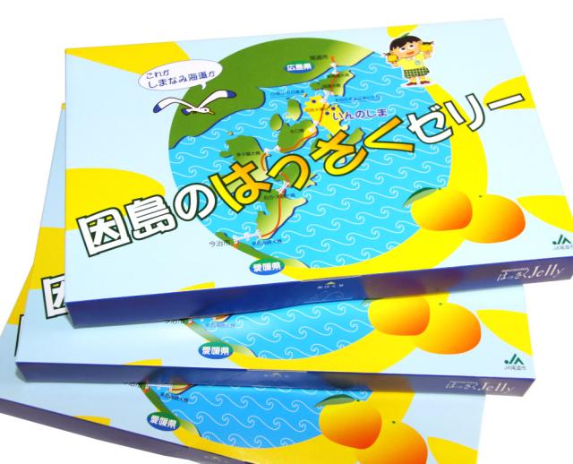 因島のはっさくゼリー １２個入り ３箱セット ７８ｇ×１２個×３箱 進物用 手提げ袋付き 送料無料 銀座tau 広島県産 八朔ゼリー おりづるタワー人気商品 お土産 銀座tau