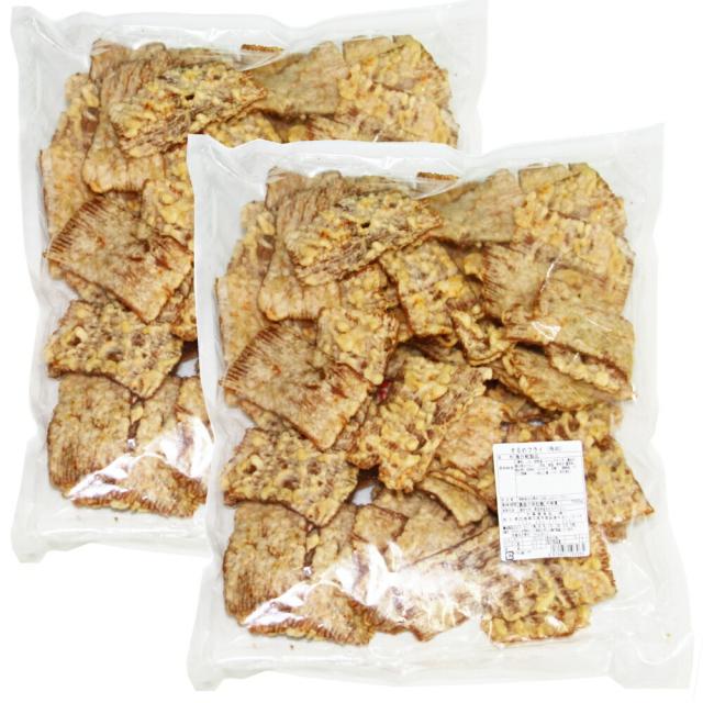 送料込み 広島名産 するめフライ(角判)７００ｇ ２袋セット 業務用 しっとりやわらかタイプ イカ天 おつまみ ?脆餅 下酒菜