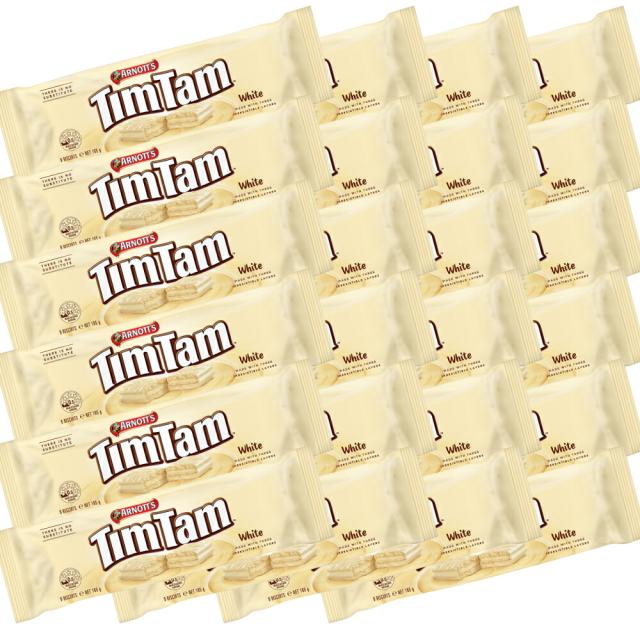 ティムタム ホワイト165g 24個セット 送料無料 ビスケット チョコ オーストラリア クール便の通販はau PAY マーケット