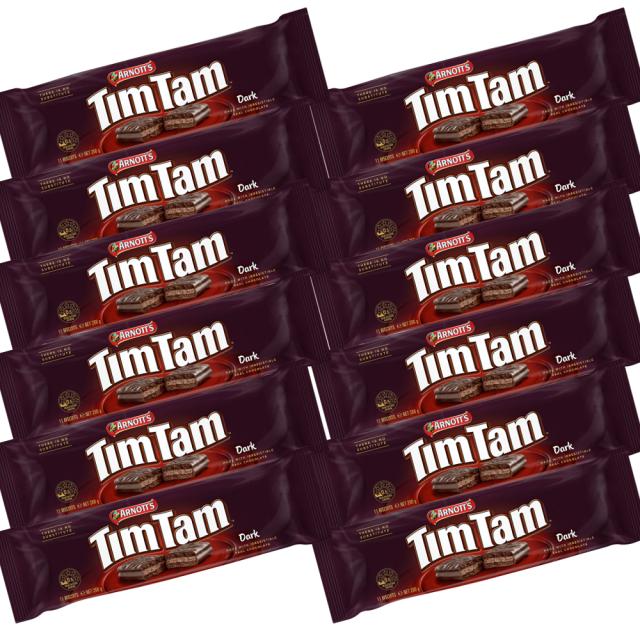 ティムタム クラシック ダーク２００ｇ １２個セット 送料無料 ビスケット チョコ オーストラリア