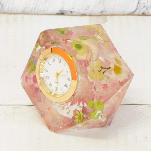 ダイヤモンドクロック ハーバリウム 花時計 Flower clock プリザーブド