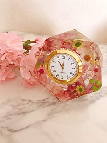 ダイヤモンドクロック ハーバリウム 花時計 Flower clock プリザーブド