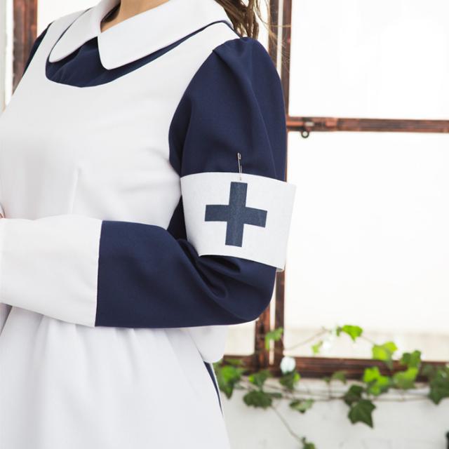送料無料 ナース ナース服 看護師 看護婦 ネイビー ナースキャップ カチューシャ ワンピース エプロン 帽子 ナース帽 フリーサイズ かわの通販はau Pay マーケット キラキラ アイランド