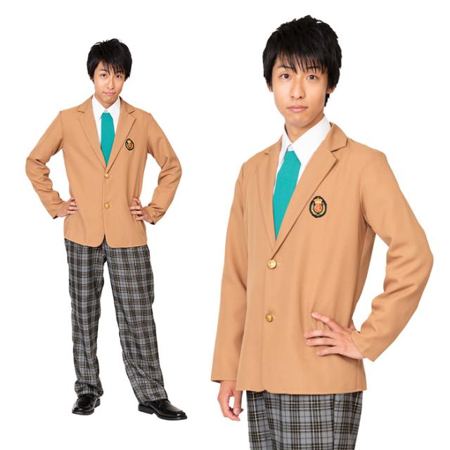送料無料 Menコス ブレザー 制服 ベージュ メンズ 上下 セット 一式 学生 ブレザー ネクタイ パンツ 男性 男性用 男女兼用 女性 レディーの通販はau Pay マーケット キラキラ アイランド
