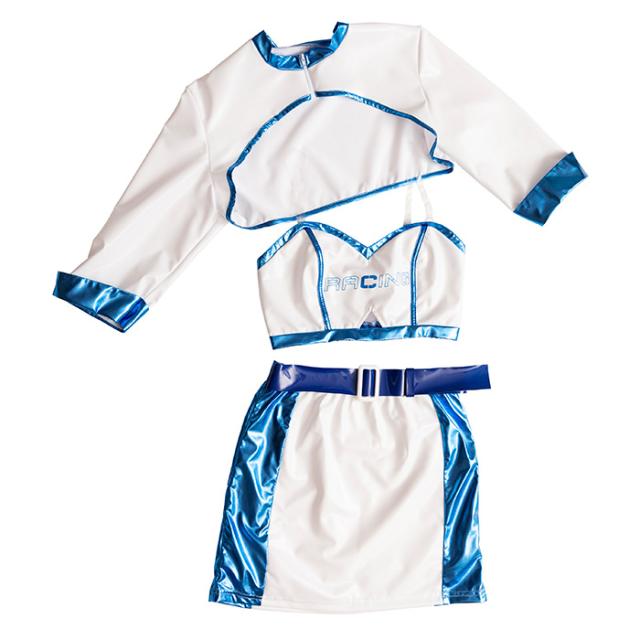 送料無料 レーシング クイーン 白 ホワイト セット ジャケット ブラトップ ミニ スカート 透明ストラップ レースクイーン 肩見せ エナメの通販はau Pay マーケット キラキラ アイランド