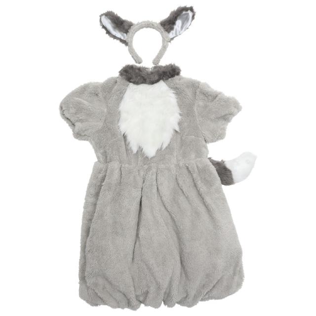 グレー ファー コスプレ衣装 耳付き 送料無料 ふわもこ アニマル グレーウルフ 耳 カチューシャ