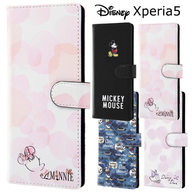 Xperia5 ディズニー キャラクター 手帳型 ケース カバー 手帳型ケース 手帳ケース フリップ カード収納 かわいい グッズ ミッキー ミニー Au Pay マーケット