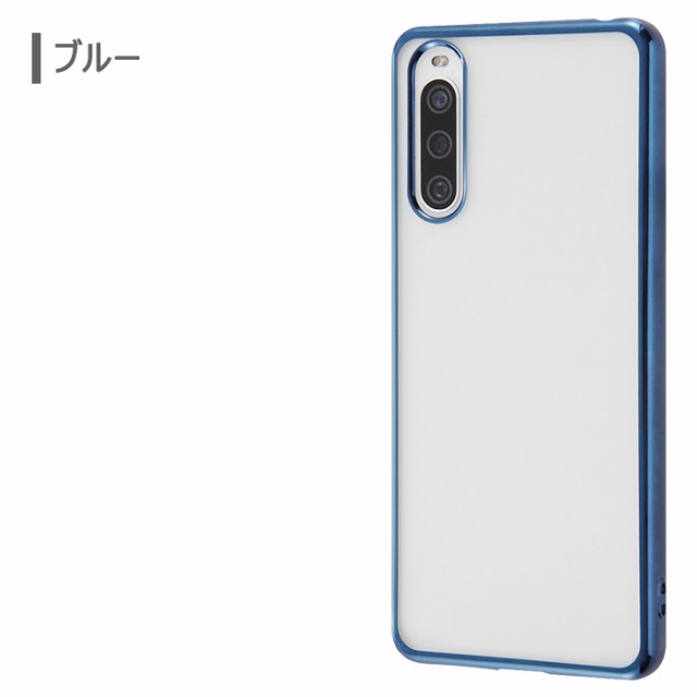 Xperia 10 IV シンプル TPU ソフトケース メタリックフレーム メタル