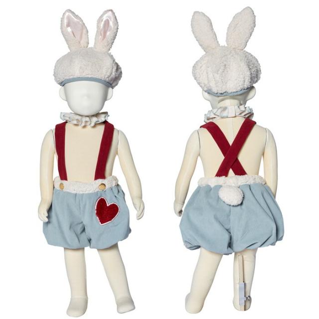 いつでもいっしょ♪　うさぎのパンツと帽子　コスチューム コスプレ コスチューム うさぎ 親子 子供用 兎 ハロウィン 学園
