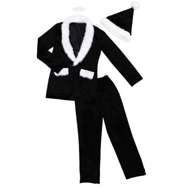 サンタコス 黒 ブラック 黒・ブラック サンタコスプレ 通販 - ドレス