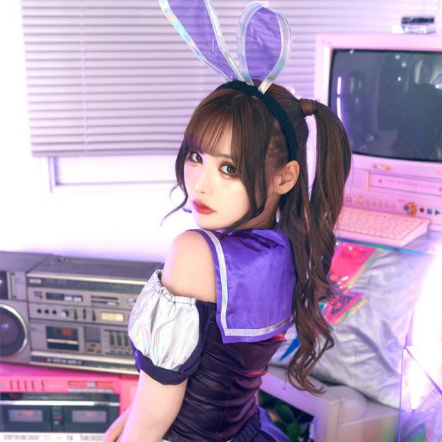 N様  コスプレ バニー セット パープル sugar nine×マリームーンコラボ】 セクシーレースバニーコスプレ