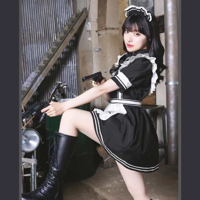 送料無料 モノキューレ メイド 夏帆 ブラック 黒 メイド服