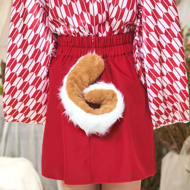いぬ耳カチューシャ + しっぽ SET えなこ けもみみしっぽセット
