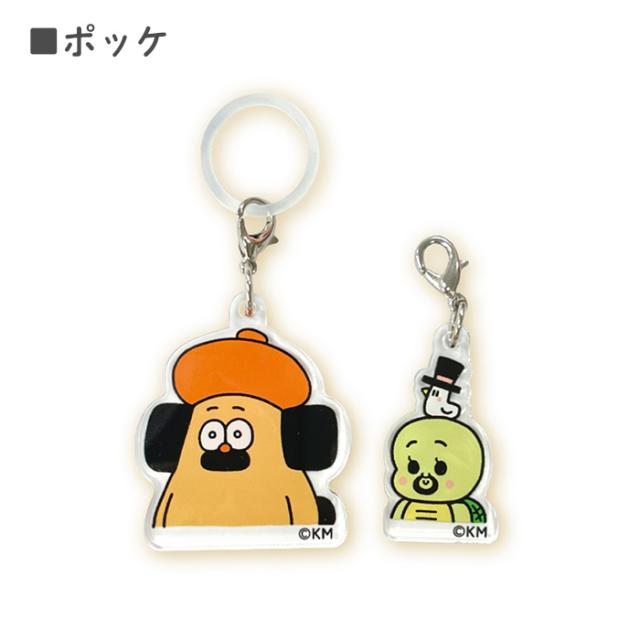 メール便 送料無料 おひげのポン アクリルマーカーチャーム