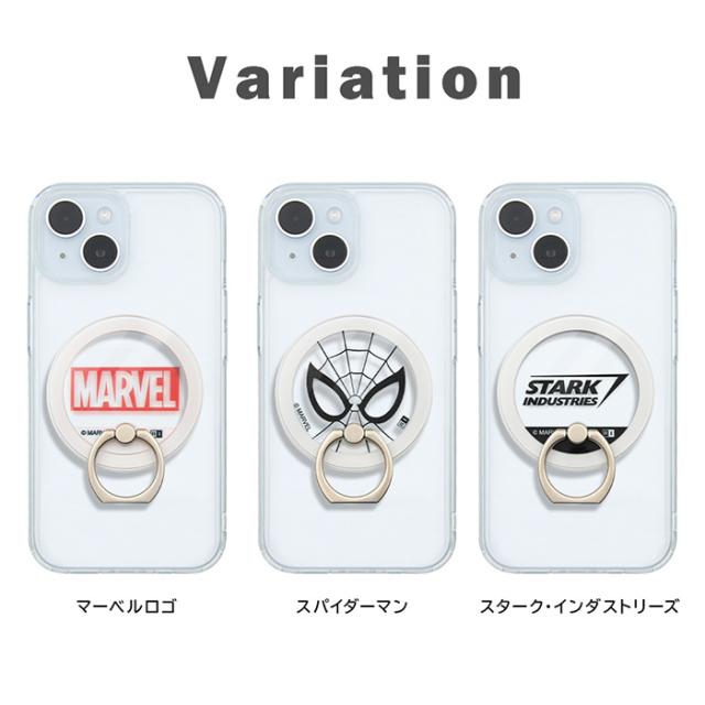 マーベル magness スマホリング Magsafe対応 マグネット スタンド スマホ リング 落下防止 360° リングホルダー リングストラップ スマホホルダー ホールドリング ホルダー 磁石 取り外し シンプル クリア スパイダーマン スターク・インダストリーズ スマホ in-ma03298 スマホリング