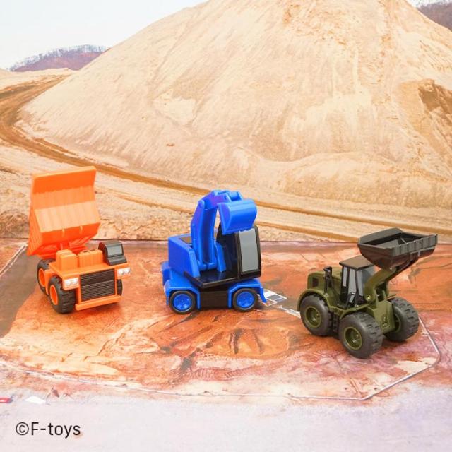 送料無料 F-toys パワフル建設隊 10個入 BOX ボックス エフトイズ 食玩 車 くるま ミニカー 乗り物 ダンプトラック ホイールショベル ホイールローダー 建設車両 可動 セット カーキ ブルー オレンジ コレクション おもちゃ 玩具 大人買い 箱買い まとめ買い ok-ja04324 食玩・オマケ