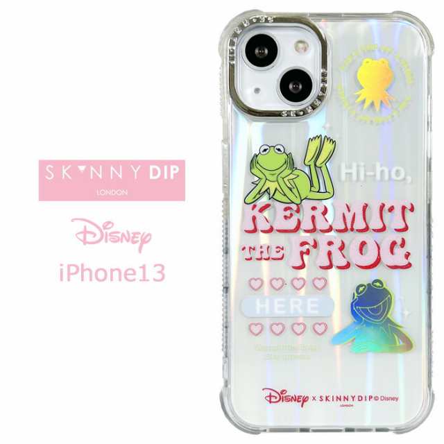 iPhone13 ディズニー ザ・マペッツ x SKINNYDIP TPU クリア ケース カバー スキニーディップ ラメ ソフトケース クリアケース  かわいい カーミット The Muppets KERMIT 蛙 かえる アイフォン サーティーン iPhone 13 iPhone13ケース  スマホカバー スマホケース s-ss-7r068 ...