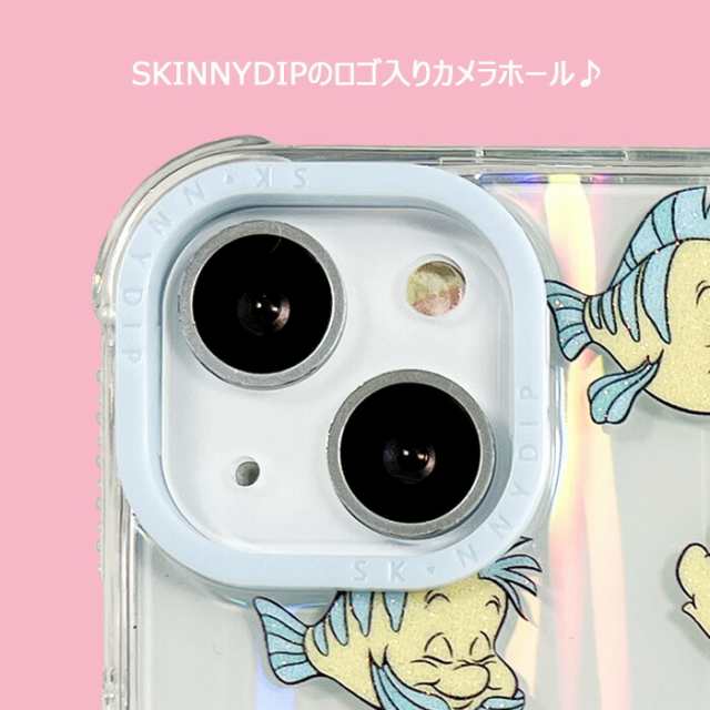 メール便 iPhone14 ディズニー フランダー x SKINNYDIP TPU クリア