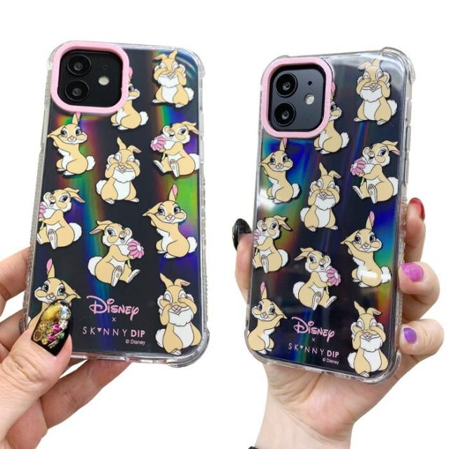 Disney iPhone 16 ケース SKINNYDIP バンビ&とんすけ（SKINNYDIP