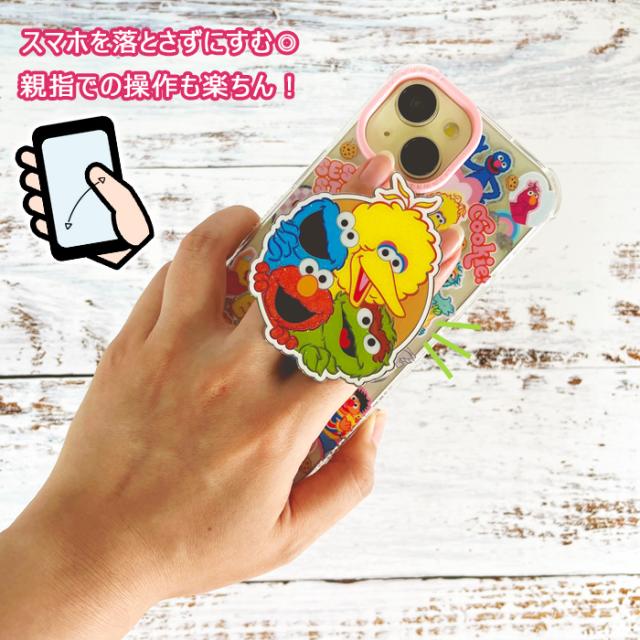 セサミストリート x SKINNYDIP フォングリップ スマホ リング