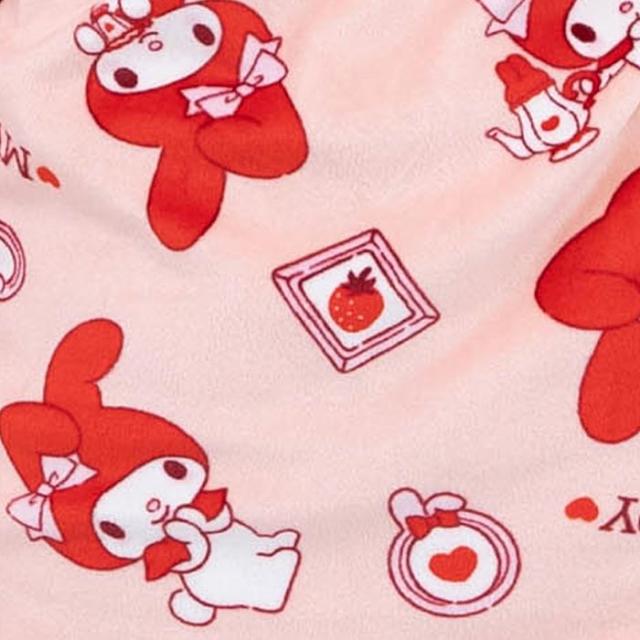 送料無料 マイメロディ シャツパジャマ 前開き パンツ