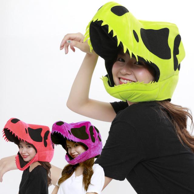 恐竜 被り物 かぶりもの 被りもの キャラクター グッズ かわいい ティラノサウルス ダイナソー 怪獣 動物 メンズ レディース 男女兼用 ヘの通販はau Pay マーケット キラキラアイランド